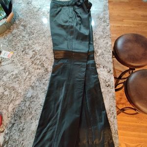 Leather straight leg pants worn 6 times when they fit. No longer a size 2.